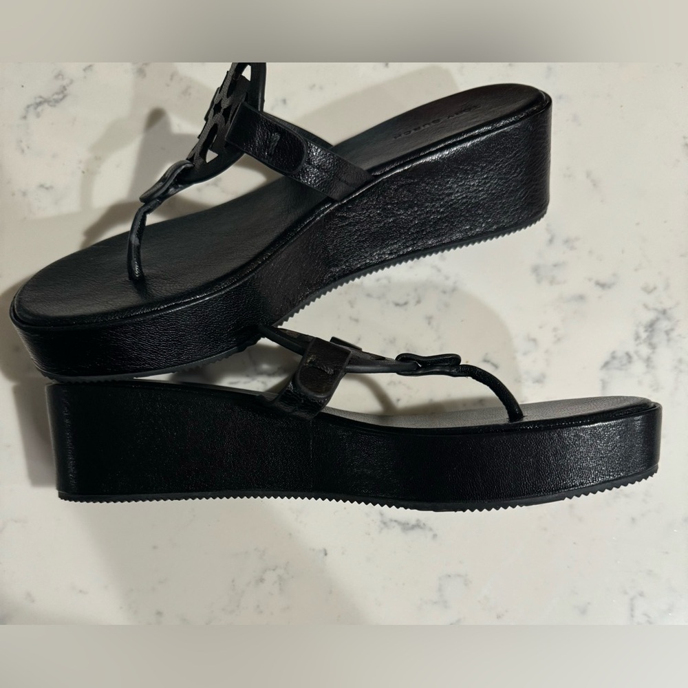 TORY BURCH Women's Miller Wedge Sandal NWOT - Picture 14 of 16